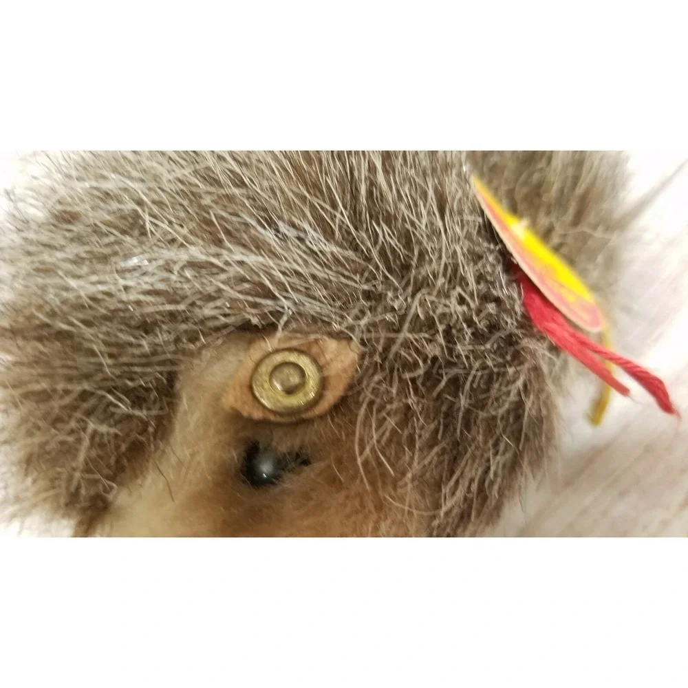 Vintage Steiff Joggi Plush Hedgehog Stuffed Animal Germany Brown 6